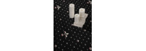Ковролин Merinos Eco Виктория 01 (лилия) Black (Черный)