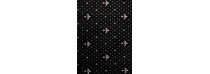Ковролин Merinos Eco Виктория 01 (лилия) Black (Черный)