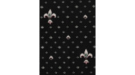 Ковролин Merinos Eco Виктория 01 (лилия) Black (Черный)