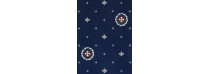 Ковролин Merinos Eco Виктория 02 (кружок) Blue (Синий)
