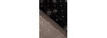 Ковролин Merinos Eco Виктория 02 (кружок) Black (Черный)