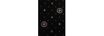 Ковролин Merinos Eco Виктория 02 (кружок) Black (Черный)