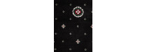 Ковролин Merinos Eco Виктория 02 (кружок) Black (Черный)