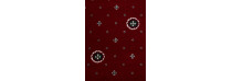 Ковролин Merinos Eco Виктория 02 (кружок) Red (Красный)